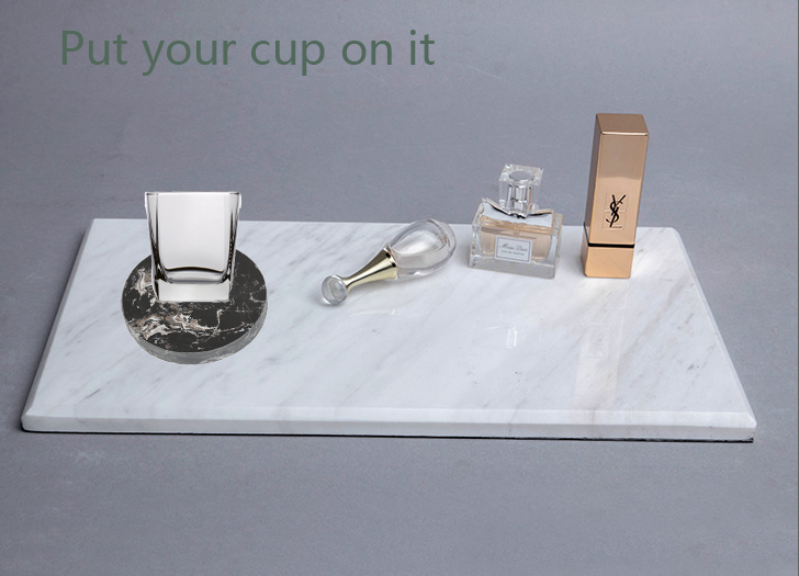 Marble Coasters Round Square Hexagon Marble Drinking Set With Polisher For Cups For Your Drinks Collection