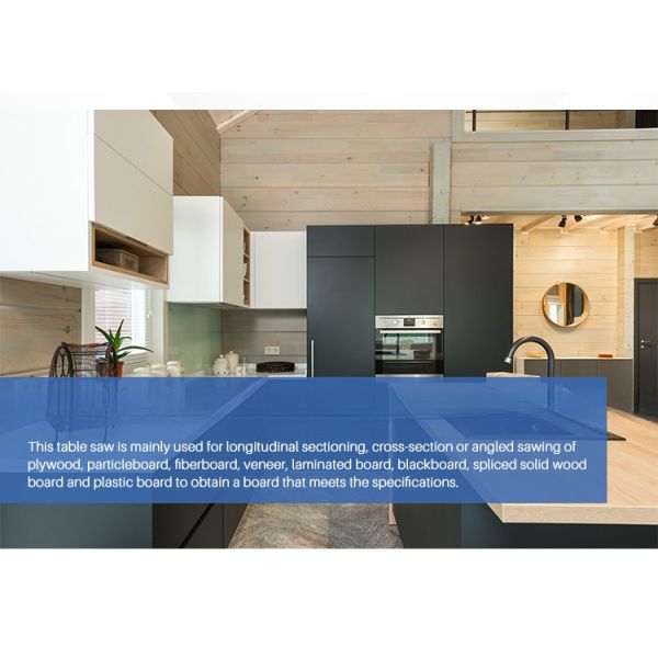 Máquina de sierra de tabla corredera personalizada para tablero de melamina acrílica MDF