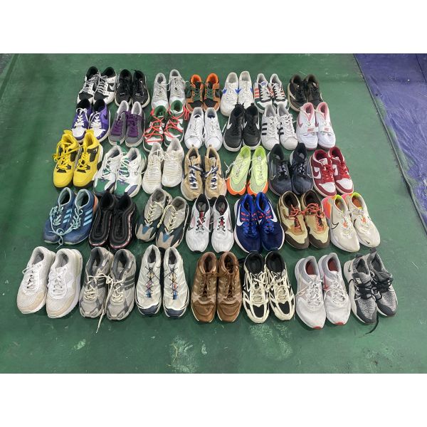 Mix Size Second Hand Men Shoes China Branded Used Running Sports Sneakers