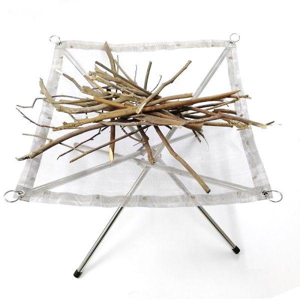 Bonfire Fire Stands Portable Stainless Steel Frame for Camping and Picnic Wood Burning