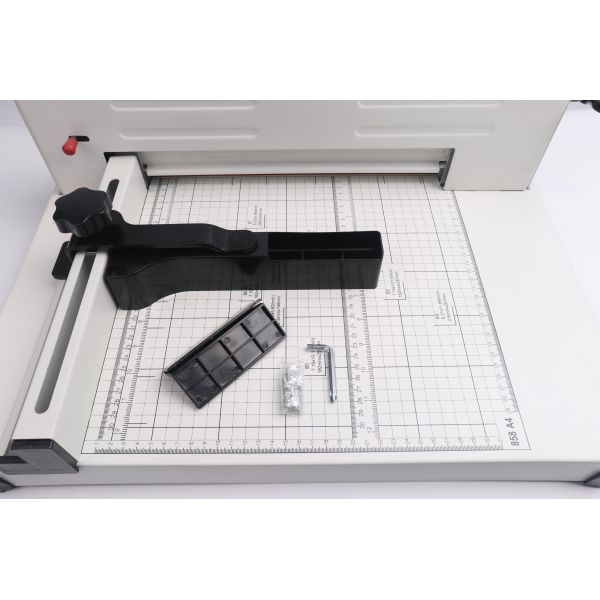 ZEQUAN 858 Machine de coupe de papier de bureau manuelle pour couche épaisse