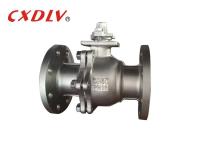 2 vías de válvula de bola de acero inoxidable DN80 con conexión de brida Bola flotante