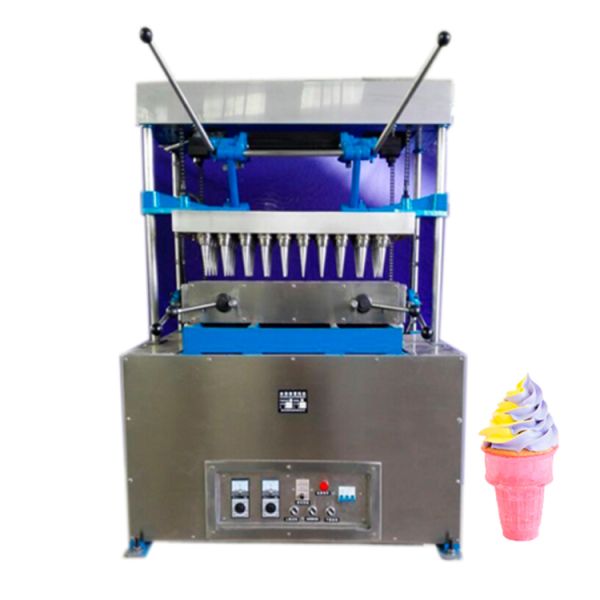 Industrial Semi-Automatic Sugar Waffle Ice Cream Cone Machine 40 Heads