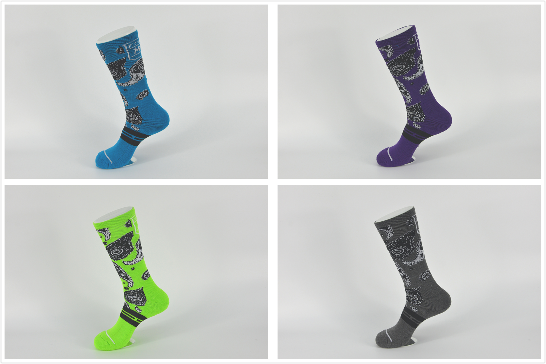 Eco - Friendly Elastane Athletic Basketball Socks For Children / Adults Quick Dry