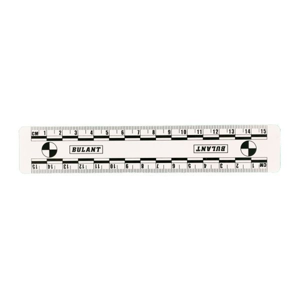 P117 15cm white background PVC photographic evidence scale