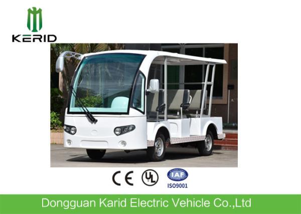 Carro Sightseeing elétrico do veículo da camioneta expresso 48V 4KW do passageiro do branco 8