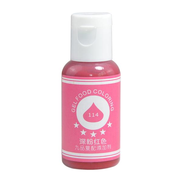 Fácil misturar a coloração do fundente coagule-se, profundo - cores comestíveis cor-de-rosa do gel