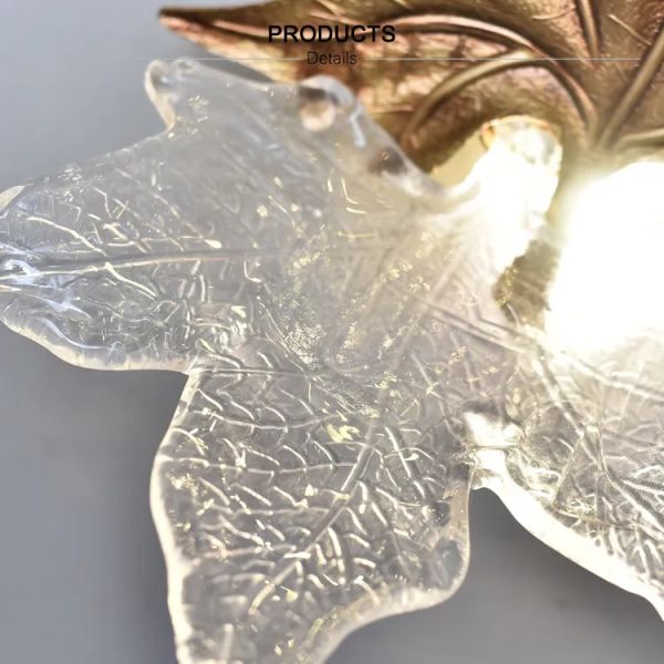 Sconces стены кленового листа современные для ODM 220V живущей комнаты