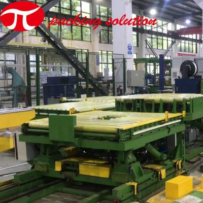 Máquina de embalagem de cobre automática horizontal da bobina da máquina de envolvimento da bobina