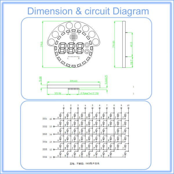 Specialized Source Factory Custom 7 Segment LED Display Arduino Super bright DIP Led Custom 7 Segment Display Full color Customized Seven Segment FND Led for oven & Air Fryer