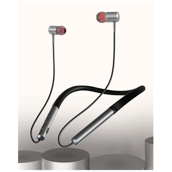 Foldable Neckband Bluetooth Headphones 10Mm Drivers Crystal Clear Fast Charging
