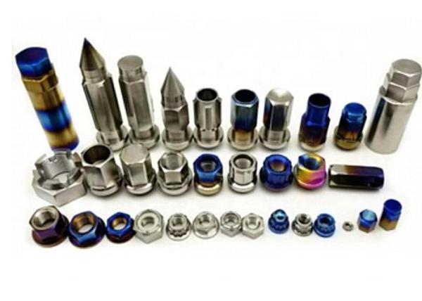 Rainbow Gr5 Titanium Wheel Bolts Fasteners Light Weight Titanium Auto Parts