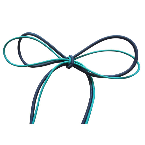 Customized Black Waxed Cotton Cord Garments Pants Clothes 2 Mm Width