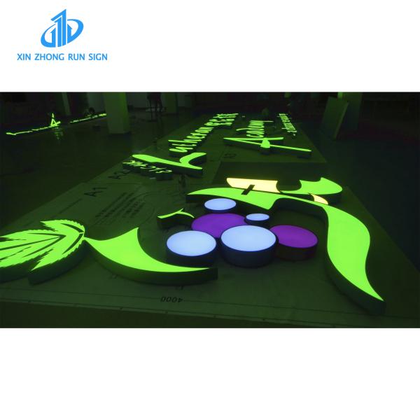Mall outdoor indoor Led light letters _3D sign... Front acrylic LED backlit lettering sign