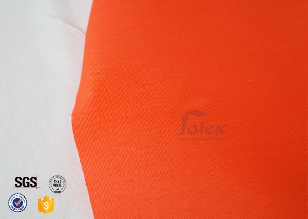 Resistência térmica revestida acrílica alaranjada de Weave liso da tela da fibra de vidro de 7.7oz 0.25mm