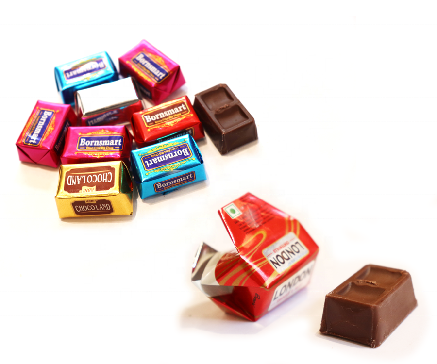 60-100pcs/Min Chocolate Bar Packing Machine Chocolate Foil Wrapping Machine