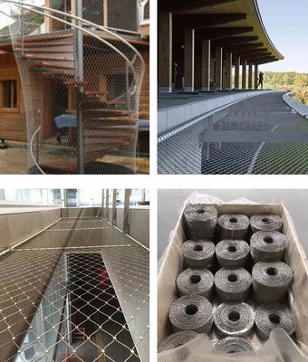 Custom Size Stainless Steel Rope Netting Animal Enclosure Aviary Zoo Fence Protect Mesh