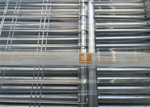 Hot Dipped Galvanized Temporary Fencing Panels 32mm tube wall thick 2.00mm inside and outside zinc coated