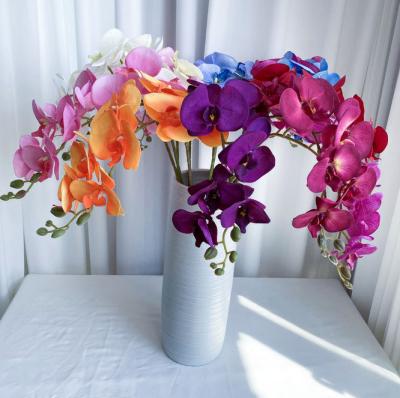 Flor artificial decorativa adesiva macia em várias cores para a casa