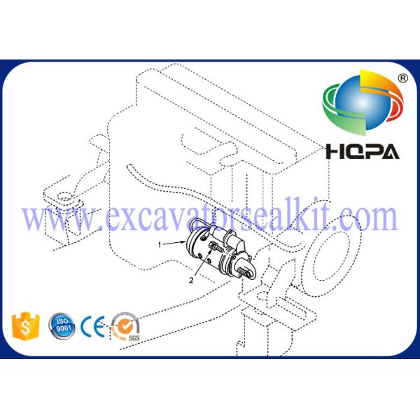 Напряжение тока мотора стартера СА135161 экскаватора ВОЛВО ЭК360 24В, одобренное ИСО9001