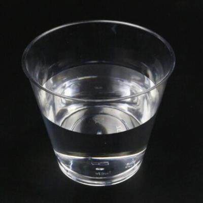 Taças descartáveis redondas transparentes 5OZ PS com logotipo personalizado