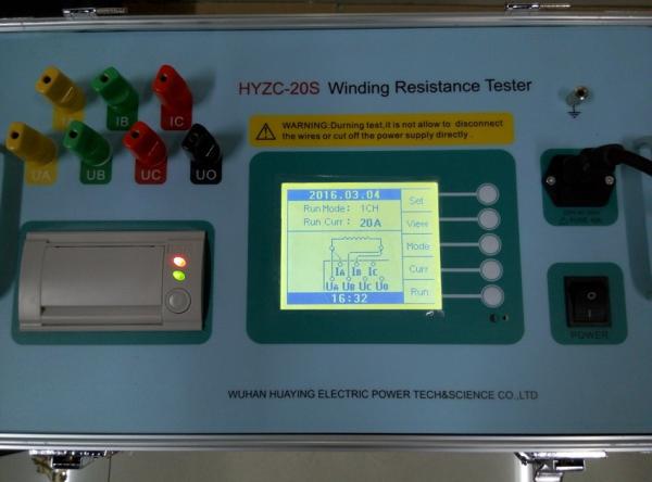 50HZ 3 Phase DC Winding Resistance Test Set 20A for Transformer Testing