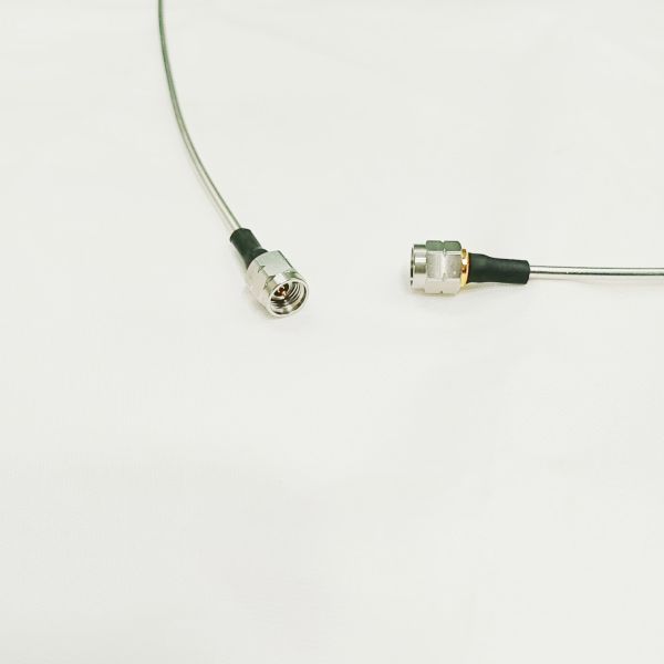2.92mm RF Coax Cable Assemblies Gold Plated Brass With RG405 Coaxial Cable DC-40G