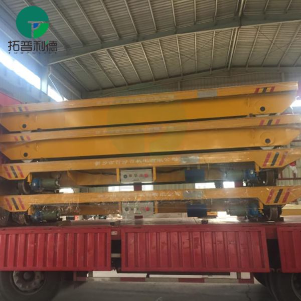 Customized Electric Flat Platform Low Voltage Railway Power Inter Bay Industrial Transfer Cars