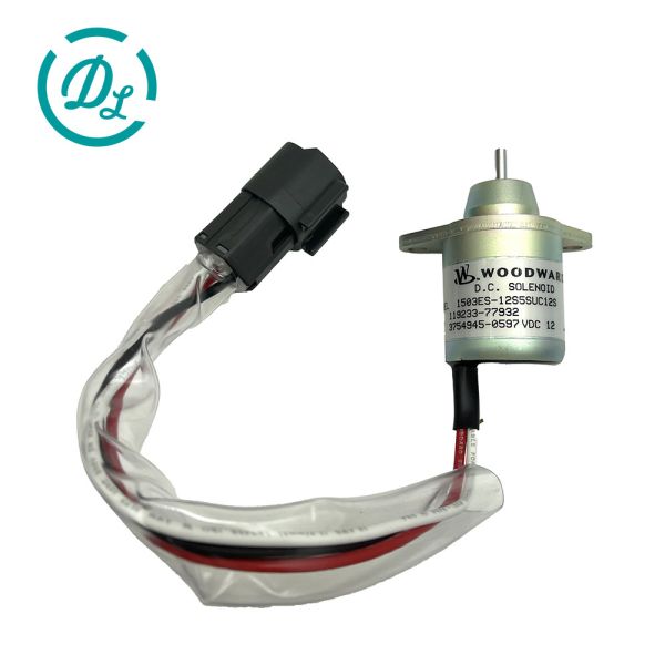 EexcavaStart 12VDC Fuel Shut Off Solenoid 119233-77932 for 4TNV88 Engine
