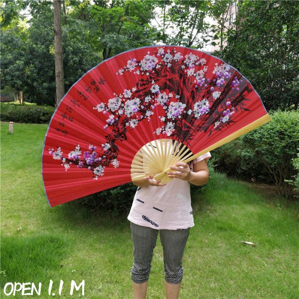 [I AM YOUR FANS]Bamboo Hanging Wall Fan Large Size Wall Mounted Fans for Wedding & Home Decor