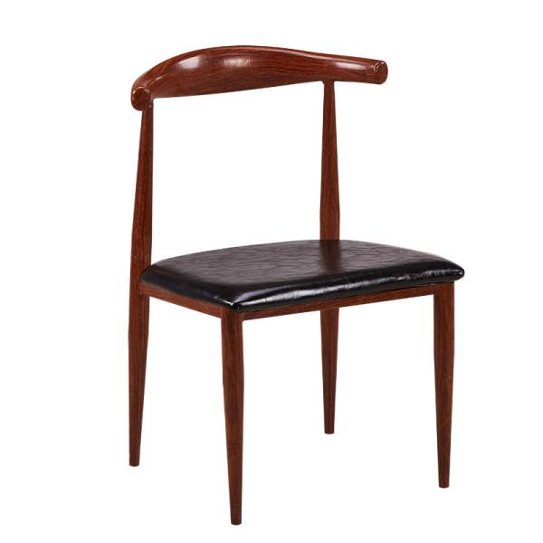 Modern PU Dining Chairs , Leather Metal Hans Wegner Dining Chair