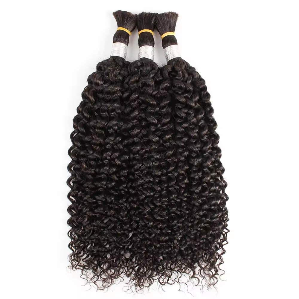 Loose Deep Wave Wet And Wavy Boho Human Braiding Raw Hair Bulk For Successful Deals