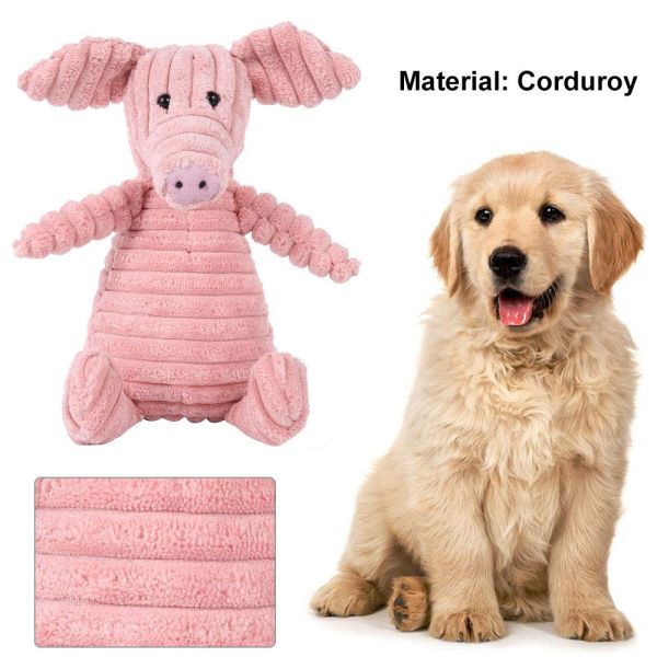 Dogs Corduroy Soundmaking Squeak Pet Toy for Tooth Grinding Training Supplies Plush