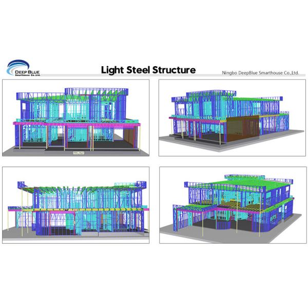 Austraila Standard Prefabricated House Luxury Villa Light Gauge Steel Framing