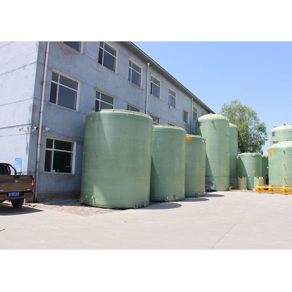 Anticorrosive Horizontal Green Water Storage Tank FRP GRP Fiberglass ISO9001
