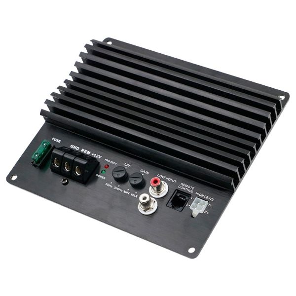 Factory Wholesale 120W Mini Car Audio Amplifier Panel Hi-Fi Power Mono Channel DIY Car Players BT USB Communication Plastic