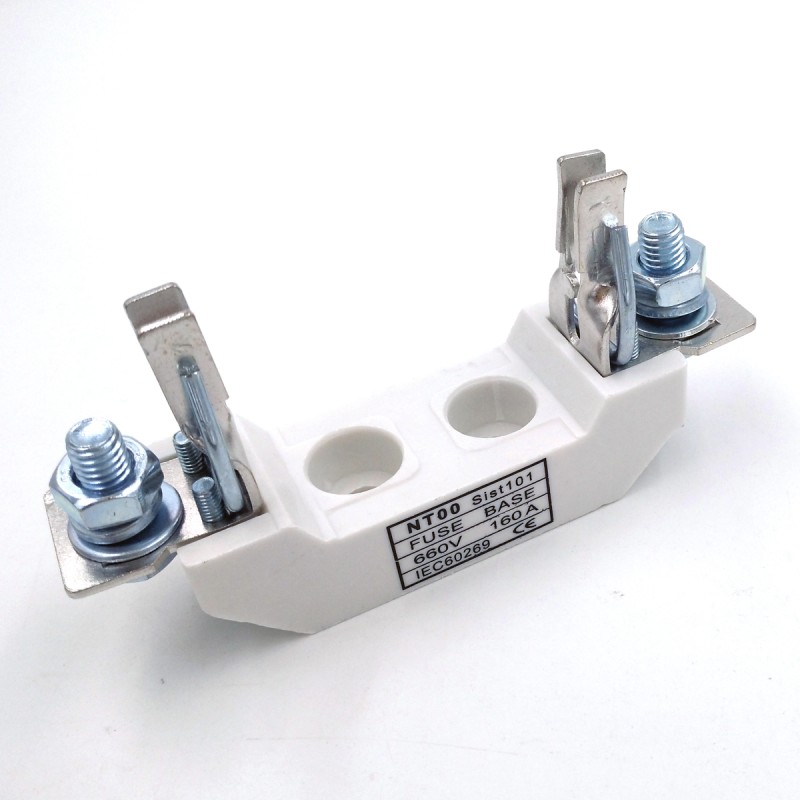 660V 160A Fuse Base HRC Ceramic NH or NT Type Blade Fuse Holder with 500V 120KA gG 160A NT00 NH00 Hrc Fuse
