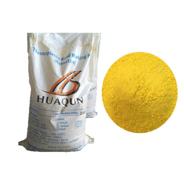 Peinture de marquage routier thermoplastique réfléchissante jaune Peintures en poudre