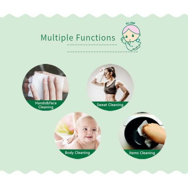 Личная чистка устранимая намочила Випес органические для баланса ПЭ-АШ руки младенца