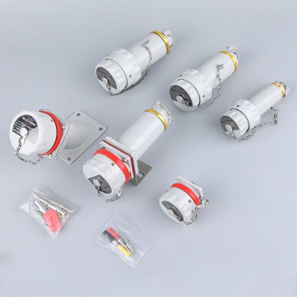 Waterproof Explosion Proof Non Sparking 16A/32A/60A/100A/150A/300A 3P+N Cable Glands 4pin/5pin Three Phase Plug Socket for Offshore