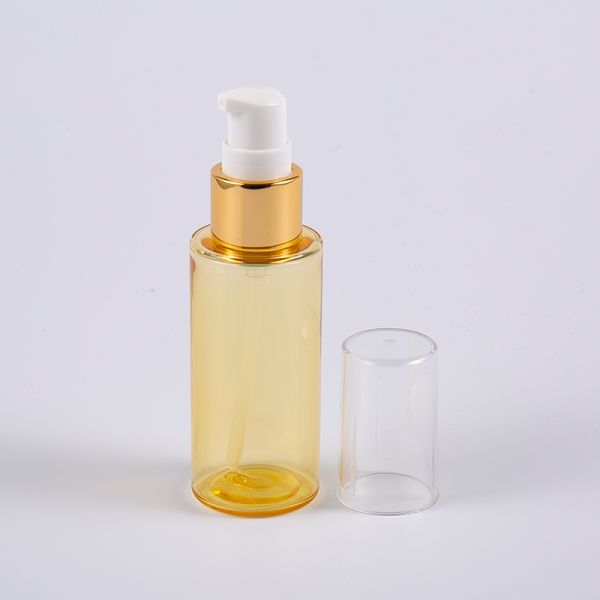 Semi-Transparent Color Round Shape 50ml PETG Thick Wall Lotion Bottle With Pump
