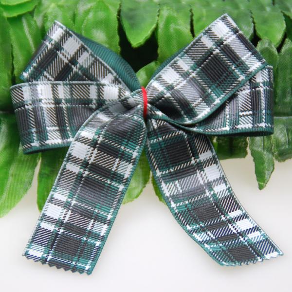 Grid Plaid Grosgrain Ribbon By The Yard , Twist Grosgrain Ribbon Bows