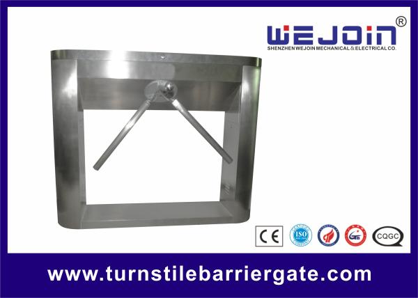 Stainless Steel Half Height Turnstile Gate Tripod Access Control Double Direction