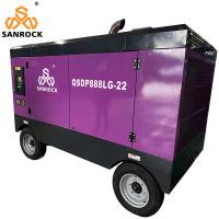 Máquina de compressão de ar de parafusos para motores diesel de alta pressão para mineração