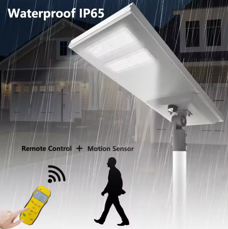 20W Lampara Solar LED Exterior Solar Street Light Outdoor Waterproof IP65 With Remote Control Motion Sensor