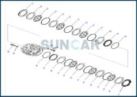 423-33-31411 4233331411 selo Ring Use em Front Axle Rear Axle KOMATSU WA380