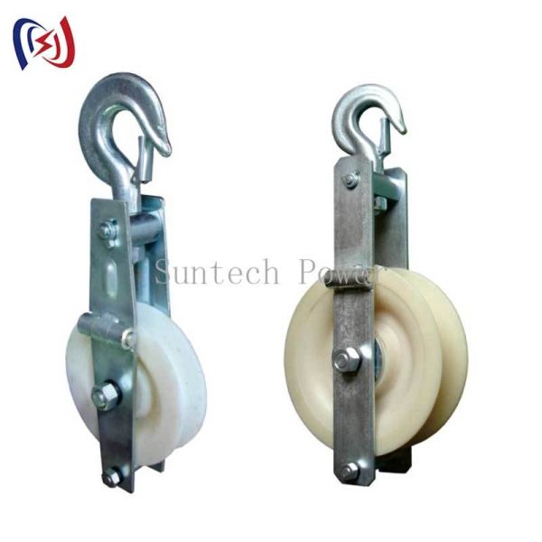 Compact Grounding Wire Stringing Block SHT-120x35 5-20KN