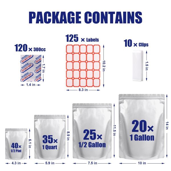 O saco feito sob encomenda Resesealable de Mylar dos absorventes do oxigênio levanta-se o armazenamento do alimento da folha de alumínio