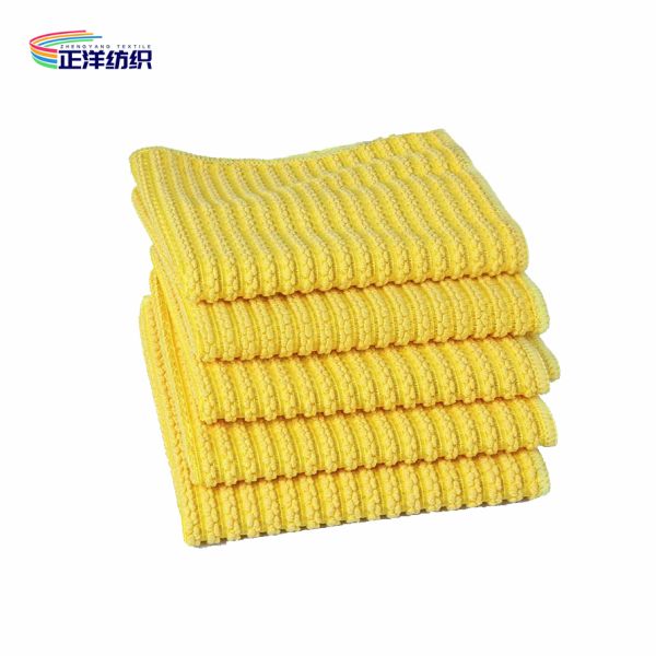 40x40cm Car Cleaning Rags 300gsm Jacquard Style Warp Terry Microfiber Car Washing Cloth