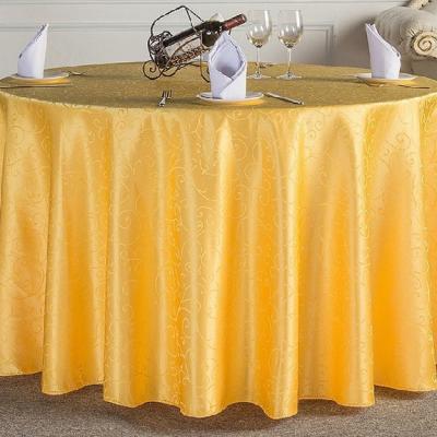 Jacquard Tejidos redondos resistentes a las arrugas Tejidos de mesa de fiesta